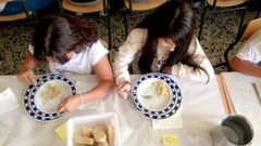 Imagen de archivo del comedor del colegio Praia Xard�n