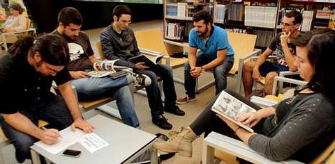 La biblioteca �nxel Casal retom� ayer los clubes de lectura, y arranc� con el de c�mic.