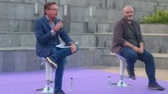 El líder de Podem en Dénia Àlex Rodenkirchen (izquierda)