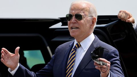 Joe Biden, presidente de EE.UU, durante una visita en el d�a de hoy en Allentown, Pensilvania