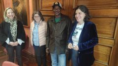 Momento antes de la firma de la cesi�n de las camas