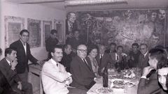 Conde Corbal, Otero Pedrayo, Falde, Quessada y Prego de Oliver, entre otros, en la inauguracin del Volter