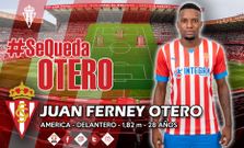 Juan Otero, fichado por el Sporting