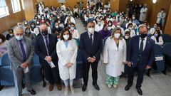 El sal�n de actos del Cl�nico de Santiago se qued� peque�o para la presentaci�n de la memoria de investigaci�n sanitaria del 2021