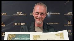 El profesional Marcos, en la gala celebrada en Portugal
