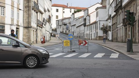 La calle se cort� esta semana al tr�fico rodado