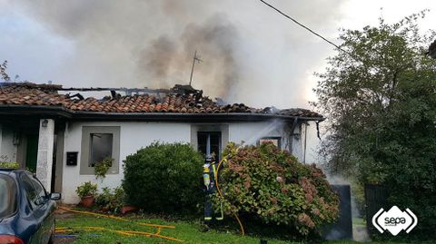 Incendio en Villaviciosa