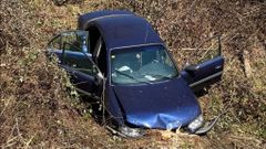 Siniestro vial ocurrido en Nadela, a las afueras de Lugo. 