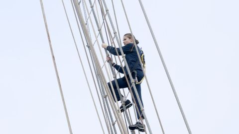 As ha sido el primer da de la princesa Leonor a bordo del buque Juan Sebastin de Elcano