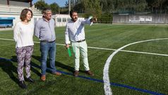 El Concello recepcion� las obras del estadio, con hierba artificial.