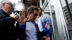 V�zquez, a su llegada a la reuni�n