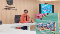 La concejala de Festas, Carme da Silva, present� este martes la programaci�n festiva de Pontevedra para el verano 2022