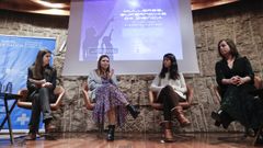 Las ponentes, de derecha a izquierda, Mar�a de la Fuente, Natalia Barreiro y Cintia Folgueira