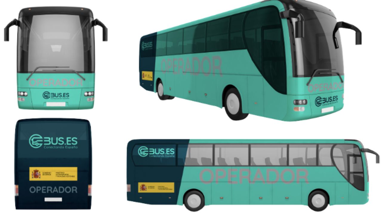 Los nuevos autobuses estatales serán de color verde y turquesa