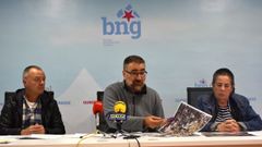 Xos Manuel Puga, Bernardo Varela y Mara Mangana.