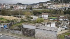 Lugar donde se ubicar� el tanatorio, junto al cementerio de As Caldas.