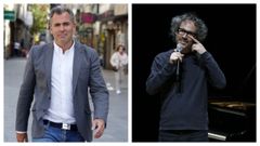 El portavoz del PP en Pontevedra, Rafa Dominguez (izquierda), y el pianista James Rhodes. Fotos: Capotillo / Paco Rodr�guez