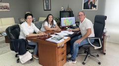 El alcalde de Bveda y la concejala de Medio Ambiente e Medio Rural se reunieron esta semana con una representante de la empresa que se encarga de la perparacin del polgono agroforestal local