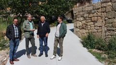 Manuel Pardo y Manuel Seoane visitaron las obras junto a otros miembros de la corporaci�n.