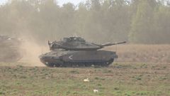 Tanques israel�es, en la frontera con Gaza