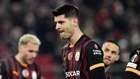 Álvaro Morata, durante el partido de la Liga Europa entre el Galatasaray y el Alkmaar