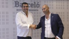 El apret�n de manos del acuerdo entre Camilo �lvarez y Pedro Fern�ndez