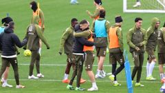 Los c�lticos comenzaron a preparar el marat�n en la tarde de ayer