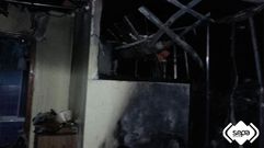 El apartamento de turismo rural incendiado en Teverga