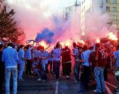 La hinchada se moviliz el ao pasado contra Zaragoza, Athletic y Espanyol; este ao ante Betis y, ahora, Mlaga.