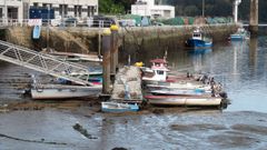 En bajamar, las lanchas de los pantalanes quedan varadas, lo que impide que salgan o entren