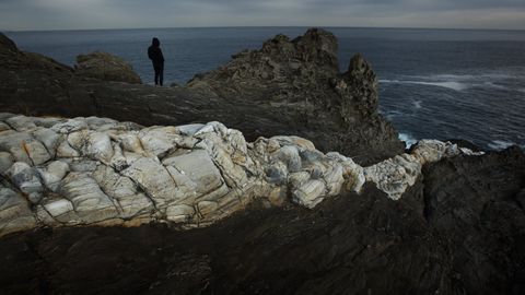 Seixo Branco en la costa de Oleiros.
