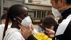 Estudio en el colegio Galaxia de Ribeira sobre c�mo afecta la mascarilla en la actividad deportiva