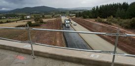 Las obras de la primera fase de los accesos a la plataforma log�stica est�n muy avanzadas. 