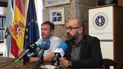 El alcalde, Benito Portela, con el edil de Urbanismo, Francisco Montouto