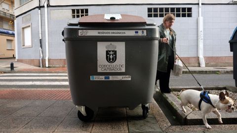 Un dos colectores marrns instalados en Cambados