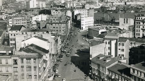 Zona de Cuatro Caminos en el ao 1963.