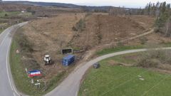 Comenzaron las obras del pol�gono industrial de A Fonsagrada con el desbroce y los primeros movimientos de tierras