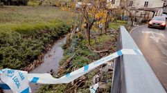 Una cinta de la polica, este martes por la tarde en la orilla del arroyo Zapardiel, donde apareci el cuerpo sin vida de un vecino de Monforte  