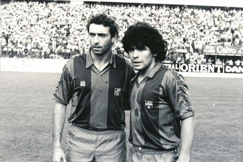 Maradona con Quini