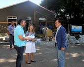Bern�rdez explic� el estado de los trabajos a Paz P�rez y Crespo.