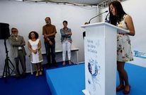 Carmen Novo Gonz�lez fue la encargada de ofrecer el preg�n infantil en la Feira do Libro.
