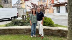 Mar�a del Mar Fern�ndez junto a �ngel M. Fuentes Mateos, fundador y presidente de Asociaci�n Fontes del Porc�a