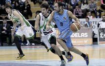 Dani Rodr�guez, en velocidad en el partido del pasado s�bado contra el Huesca.