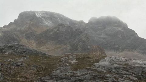 Primeras nieves en el Picu Urriellu