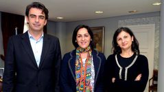 Diego Calvo, Zaira Rodr�guez y Chelo Trillo