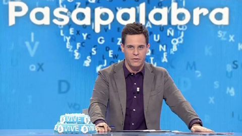 Imagen de archivo de Christian G�lvez como presentador de �Pasapalabra� en Telecinco