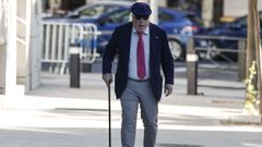 El excomisario Jos� Manuel Villarejo, a su llegada a la la Audiencia Nacional