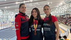 Daniela Rubio, Manuela Blanco y Leyla Villar, en Sabadell