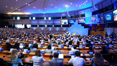 Sesi&oacute;n inaugural de la Semana Europea de las Regiones y las Ciudades, este lunes en el Parlamento Europeo, en Bruselas.