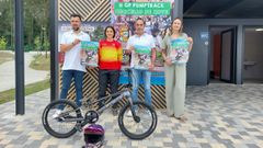 Portos, Posada, Salgueiro e Iglesias, en la presentación de la competición.